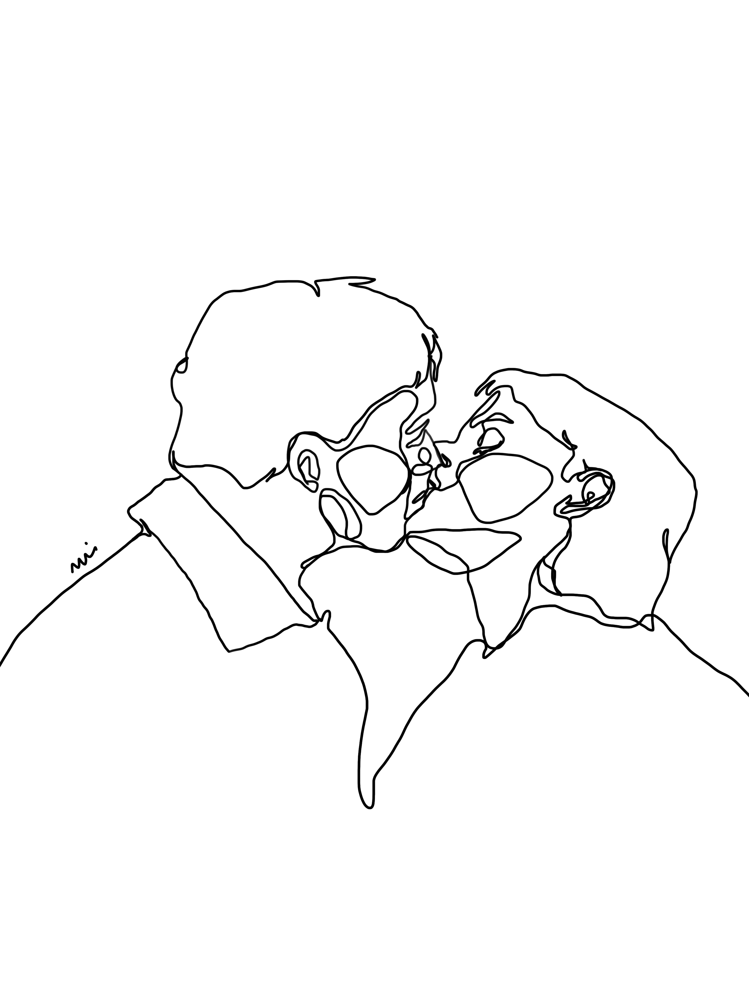 Continuous one-line drawing