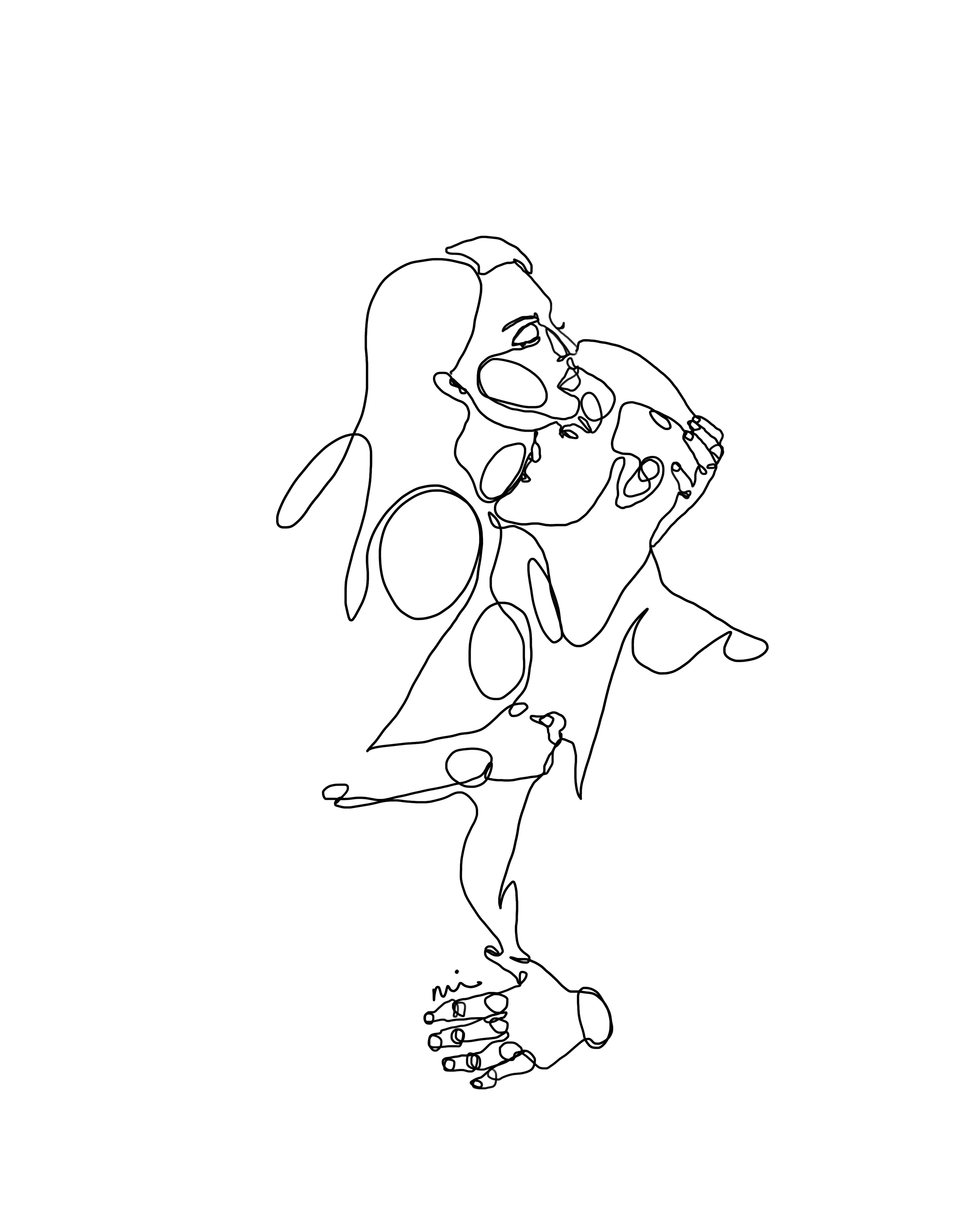 Continuous one-line drawing