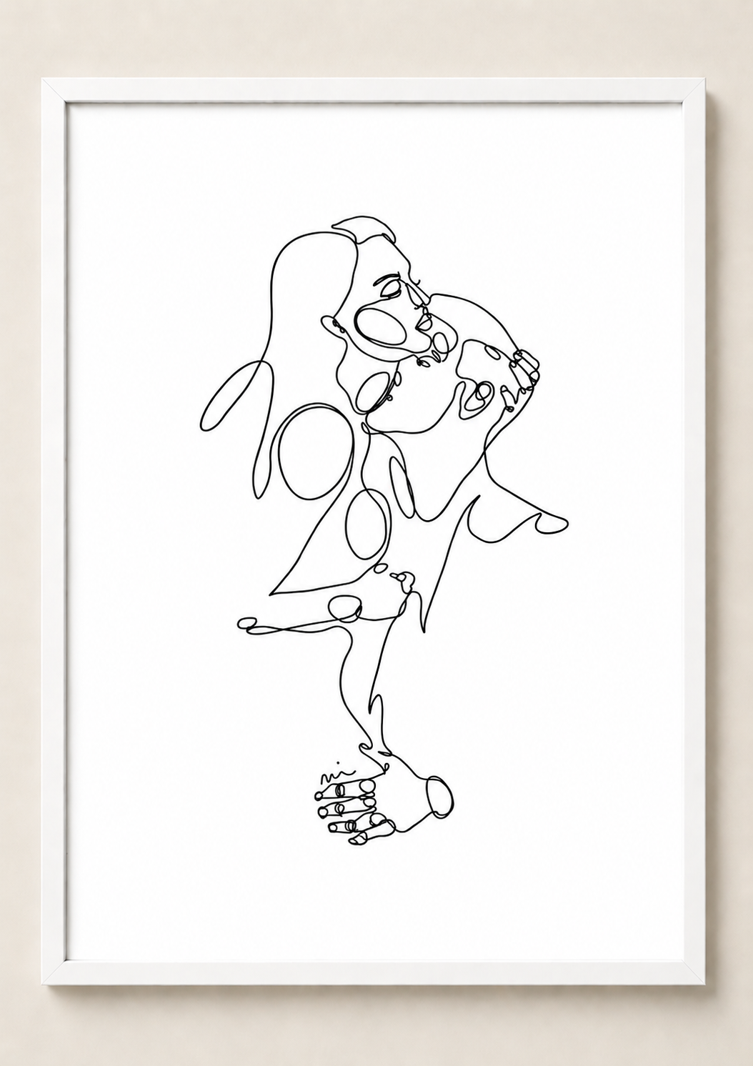 Never Let Go — framed print